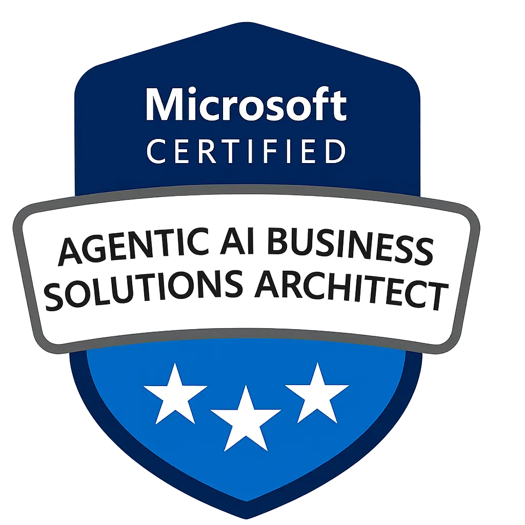 Microsoft Certified: Agentic AI Business Solutions Architect Logo