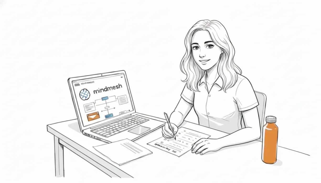 Confident learner studying with MindMesh Academy